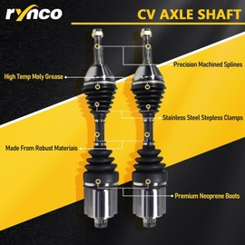 RYNCO CV Constant Velocity Drive Axle Shaft Compatible with Toyota Corolla 2009 2010 2011 2012 2013 2014 2015 2016 2017 2018, L4 1.8L FWD Only, S CE LE XLE Base, Left Right Front Driver Passenger Side