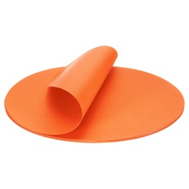 sourcing map 8 Inch Oval Card Stock, 30 Pcs Colored Cutouts Paper Thick Cardstock Coaster for DIY Craft Projects Classroom Bulletin Board Decor, Orange