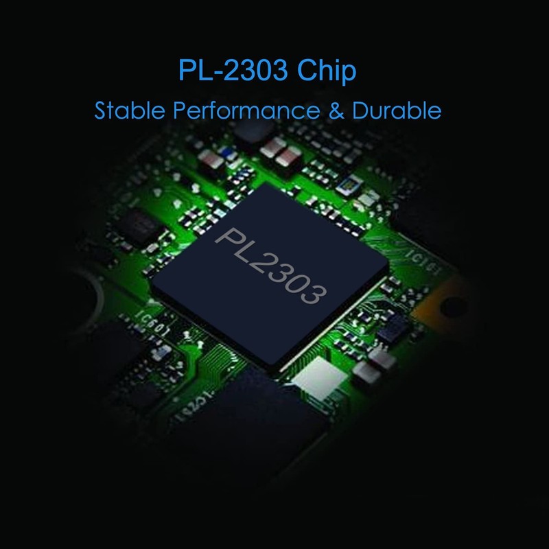 CableCreation USB to RS232 Serial Adapter with PL2303 Chipset, 10