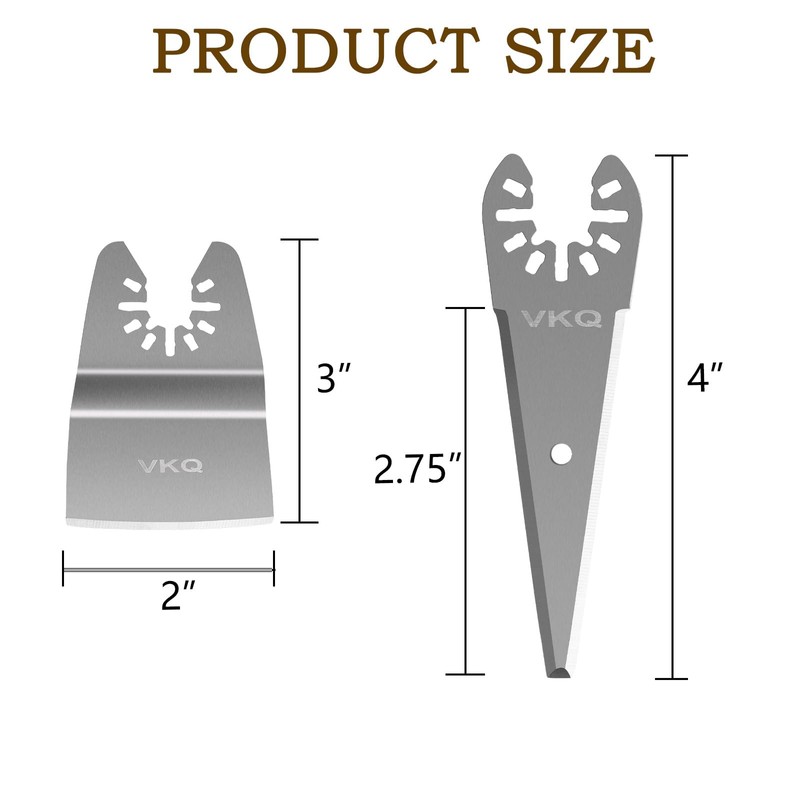 4PCS Oscillating Tool Scraper Blades to Remove for Caulk Adhesive