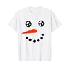 Snowman Face Christmas Costume Funny Xmas T-Shirt