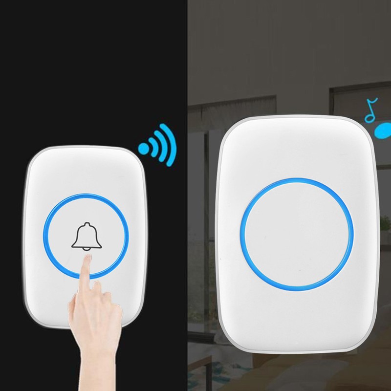 Wireless Doorbell Waterproof Wireless Chime Door Chime with 3 Volume