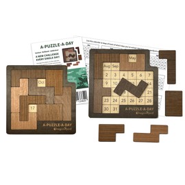 A-Puzzle-A-Day Deluxe: The Original Daily Calendar Puzzle with 365+ Challenges for Every Day of The Year, by DragonFjord