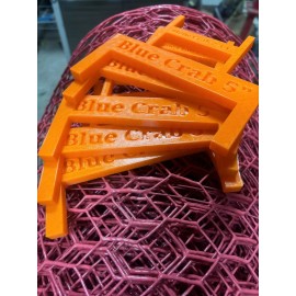 Unbranded Blue / Stone Crab Clam Floating Gauge Measure Tool Caliper  5 Inch 6 Orange