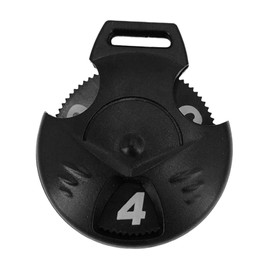 Black Golf Club Head Cover Number Tags, Large, Wear Resistant, Lightweight, Interchangeable Accessories for Fairway Clubs, Drivers