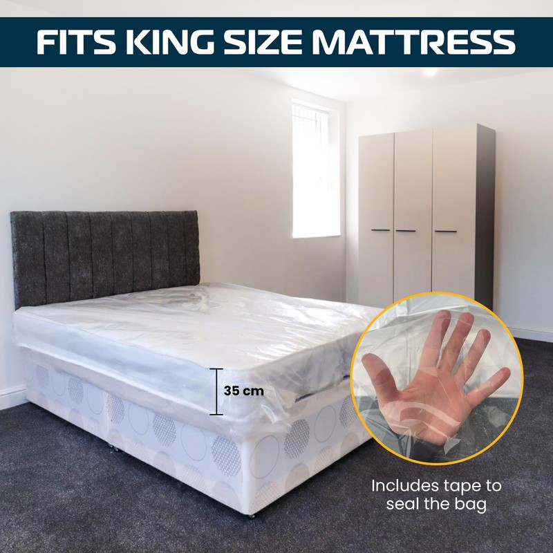 Waterproof Mattress Protector Bag for Moving House or Storage, Strong