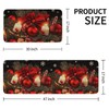 YOOMODERN Christmas Kitchen Rugs Set of 2 (17x30+17x47) 2 Piece