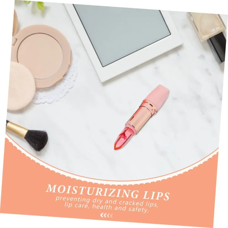 Labiales De Gelatina Con Flores Reales Hidratantes Sabor