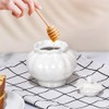 Ursword Iridescent Sugar Bowl with Lid and Spoon, Ceramic Sugar