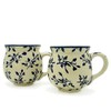 Bunzlauer Original Ceramic Mugs, Spherical Shape 280 Ml, Set of