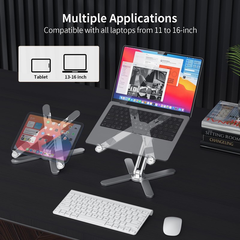 Laptop Stand Kamoon Portable Adjustable Tablet Computer Stand Aluminum Alloy