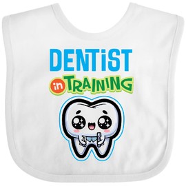 inktastic Future Dentist in Training Baby Bib White 4305a