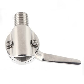 84mm/3.3in Marine VHF Antenna Mounts 316 Stainless Steel 306° Adjustable Ratchet Mounting Hardware