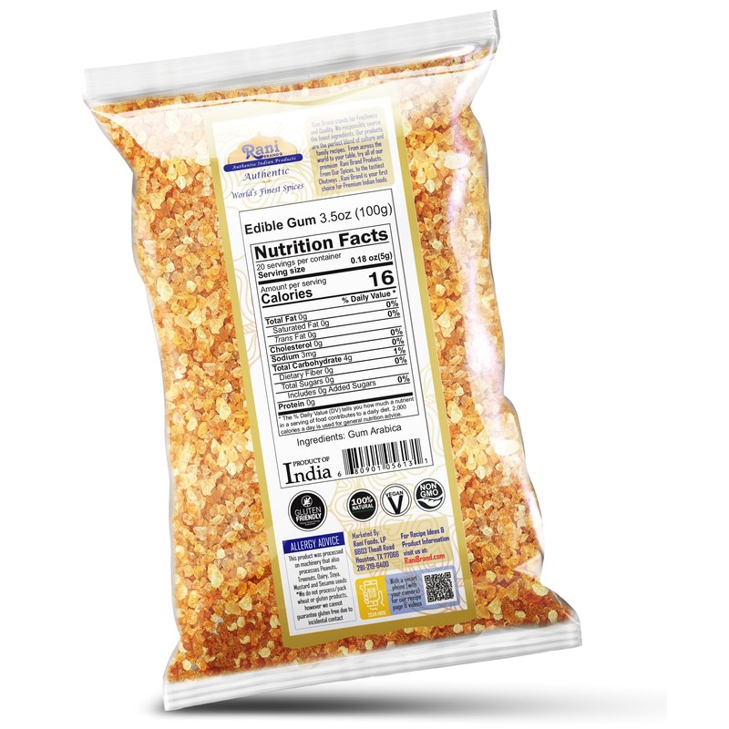 Rani Edible Gum Whole (Arabica Gum) 3.5oz (100g) ~ All