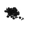 Motoforti 5mm x 5mm Hole Dia Black Plastic Rivets Fastener