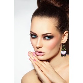 Stocking Stuffers Holiday Outfits for Women 2024 Christmas Earrings for Women Christmas Dangle Earrings Santa Claus Hat Earrings Wooden Christmas Drop Earrings Christmas Jewelry Gifts for Women