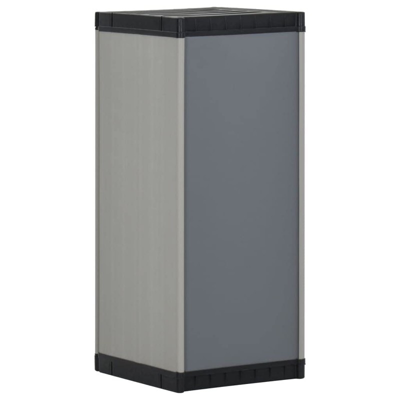 vidaXL Garden Storage Cabinet - Compact Patio Organizer, PVC and