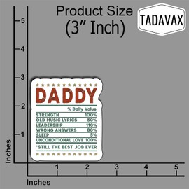 (3 PCS) Daddy Still The Best Job Ever Sticker Gifts for Daddy Grandpa Father Day Son Decoration for Books Laptops Phones Tumbler Waterproof Vinyl for Water Bottle Decals Men Lover Sticker 3x2.5 Inch