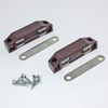 Hettich Magnetic Catches with Counter Plate Brown Plastic Strong Heavy