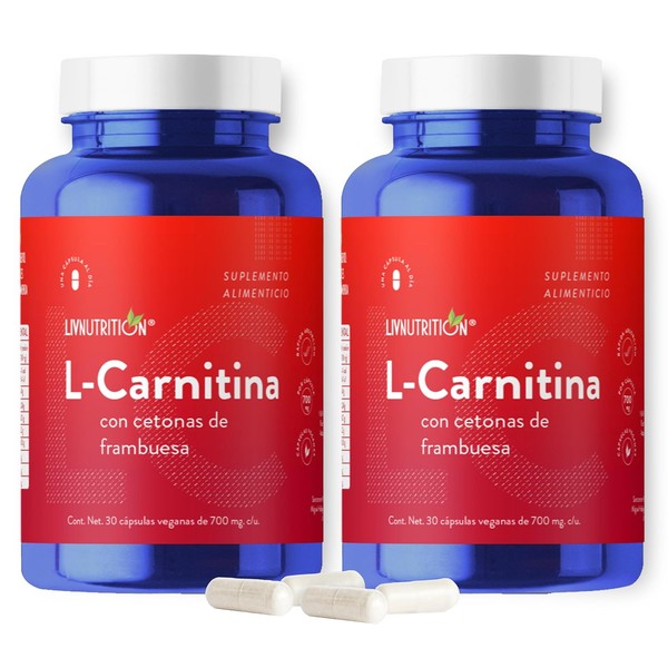 L Carnitina con Cetonas de Frambuesa con 60 capsulas de