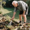 Hand Rake, Steel Hand Rake Soil Tiller with Handle, Short