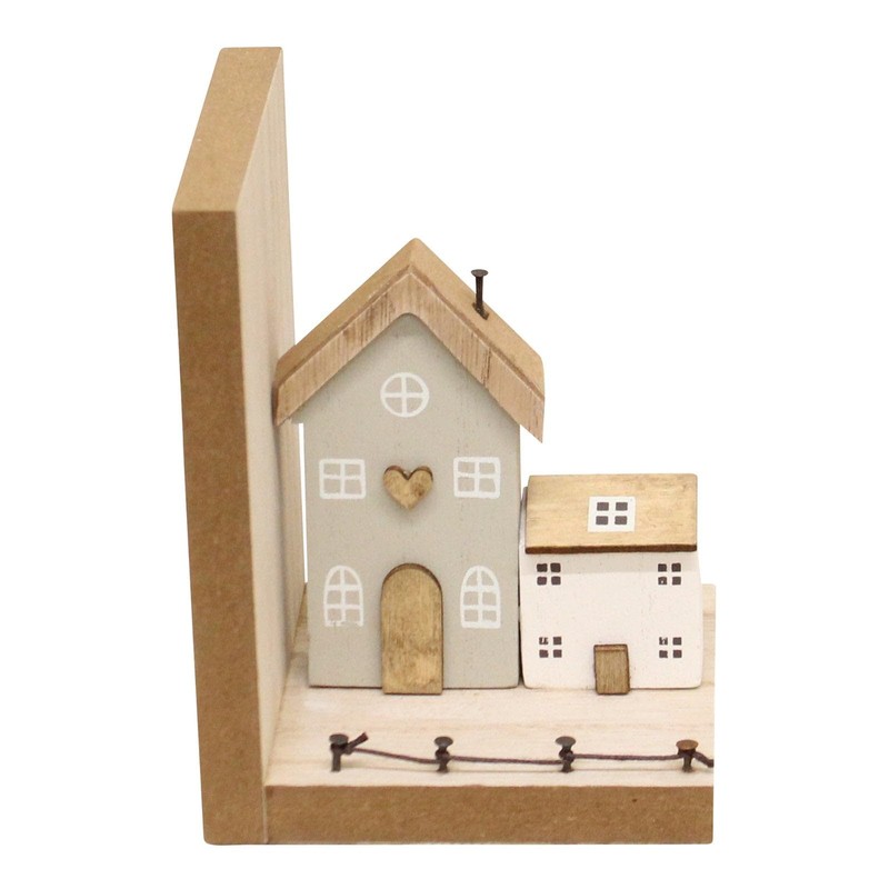 Sifcon International plc Wooden Houses Design Bookends