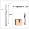 SpeTool 4 mm Shank Spiral Router Bit, Up & Down