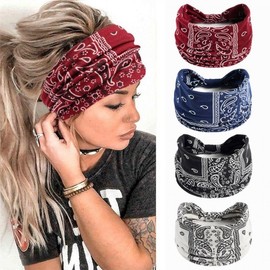 Bandana Sports Paisley Headband Headband Red 2ea