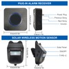 Driveway Alarm Long Range 120 Degree Detection Solar Powered Driveway