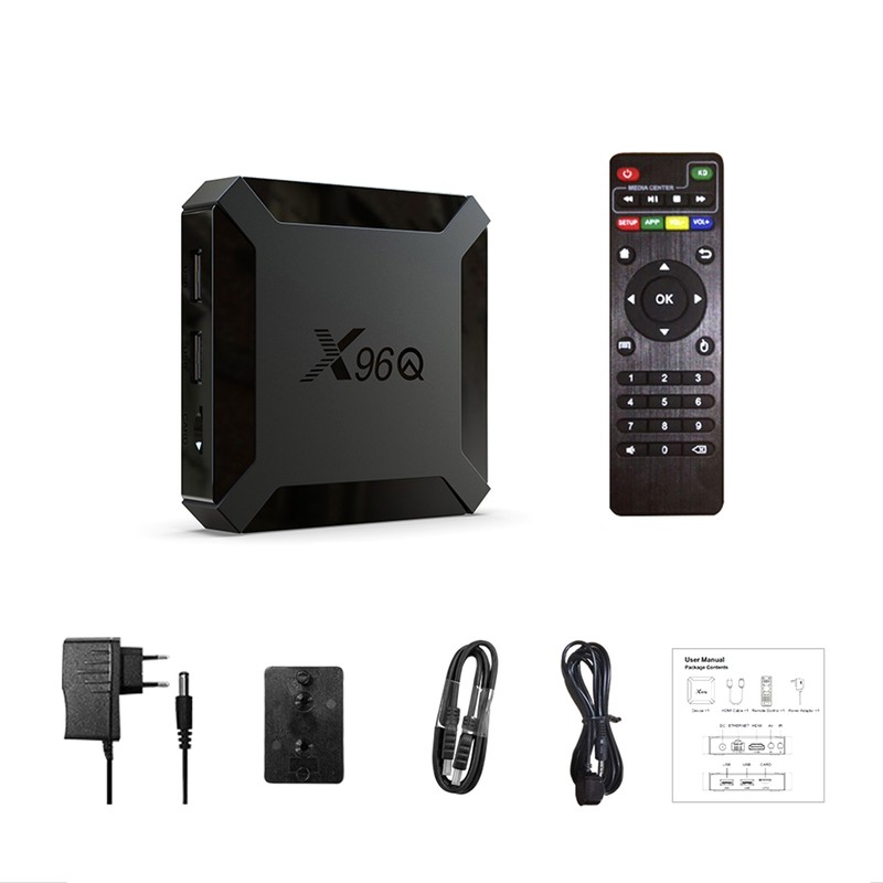 TVBOX 4K60 Android 10 HEVC H.265 Encoding 2+16G Wireless Connection