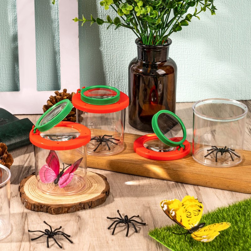 Insert Bug Viewer for Kids, 4PCS Magnifying Insect Box Bug
