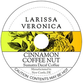 Cinnamon Coffee Nut Sumatra Decaf Coffee (Single Serve K-Cup Pods) (Gourmet, Naturally Flavored, Whole Coffee Beans) (12 pods, ZIN: 577070) - 2 Pack