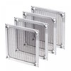 sourcing map Pack of 4 80 mm Filter Grid Stainless