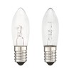 15 Pcs 3W 2700K Warmwhite Glass Bulbs Tapered Candles E10