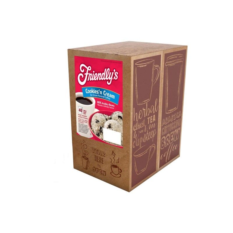 Friendly's Chocolate and Vanilla Flavored Coffee Pods for Keurig K