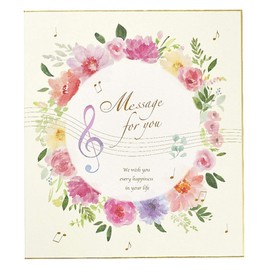 Gakken Staefl BD12004 Shikishi Bifold with Message Sticker Flower