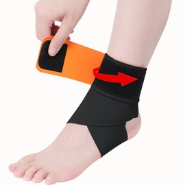Ankle Supporter, Fixed Thin, [Band Winding Pressure] Foot Support, Achilles Tendon Support, Heel Support, Heel Support, For Running, Climbing, Sports, Commuting, Standing, Work, Everyday, Unisex (1
