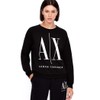 Armani Exchange Women's Icon Project Sweat Sweatshirt, black