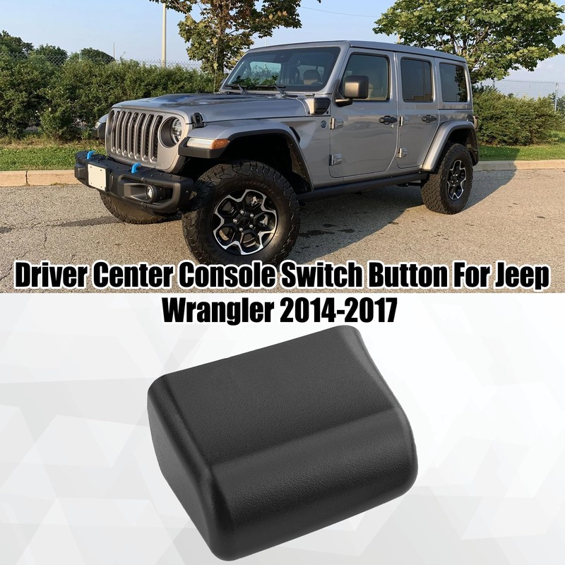 JERBOR Console Button Left for Jeep Wrangler 2014-2017, Driver Center