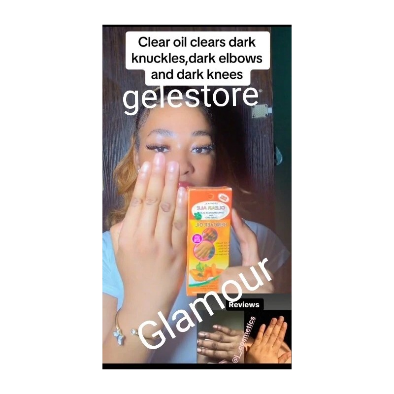 Clear all 2pcs. Clear ALL knuckles, Elbows, knees, Feet Oil