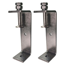 Ponezg Set of 2 C Clamp 90-125 mm Adjustable Jaw Openings Stainless Steel C Clamps Screw Clamps Small Screw Clamps Metal Clamping Screws Clamp Bracket Table Clamp M8 M10 Screw Clamp C-Clamp Set