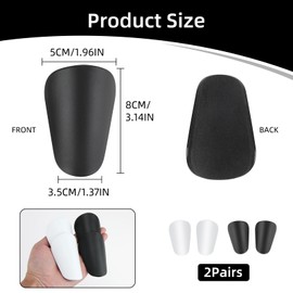 2 Pair Mini Football Shin Pads Professional Soccer Shin Guards Lightweight, Compact Comfortable Soccer Training Protective Equipment for Kids, Teens Adults, boys girls