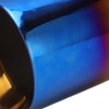 Exhaust Tip 3in Inlet 3.5in Outlet 6.4in Length Straight Edge