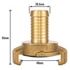 Poppstar Set of 2 Brass Hose Connectors 3/4 Inch Nozzle