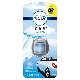 Febreze Car Vent Clips Air Freshener and Odor Eliminator Pack Blue 0.06 Fl Oz (Pack of 1)