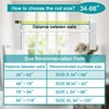 YNL Tension Curtain Rod 34-66 inches-Never Rust, Non-Slip, No Drill