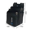 SK11 DEVICE DVC-JY8 Waist Bag, 3 Tier