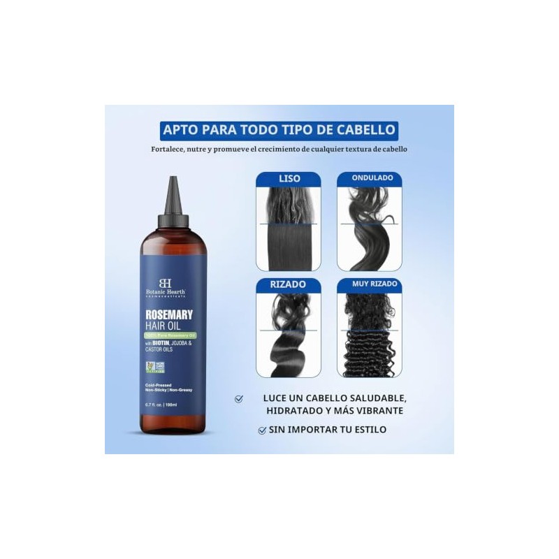 Botanic Hearth 100% Pure Rosemary Oil for Hair Growth Infused
