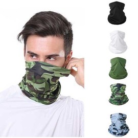 Sports Ice Cooling UV Protection Summer Neck Gaiter White 3ea