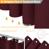 BTTN Fabric Shower Curtain, Linen Textured Heavy Duty Polyester Cloth